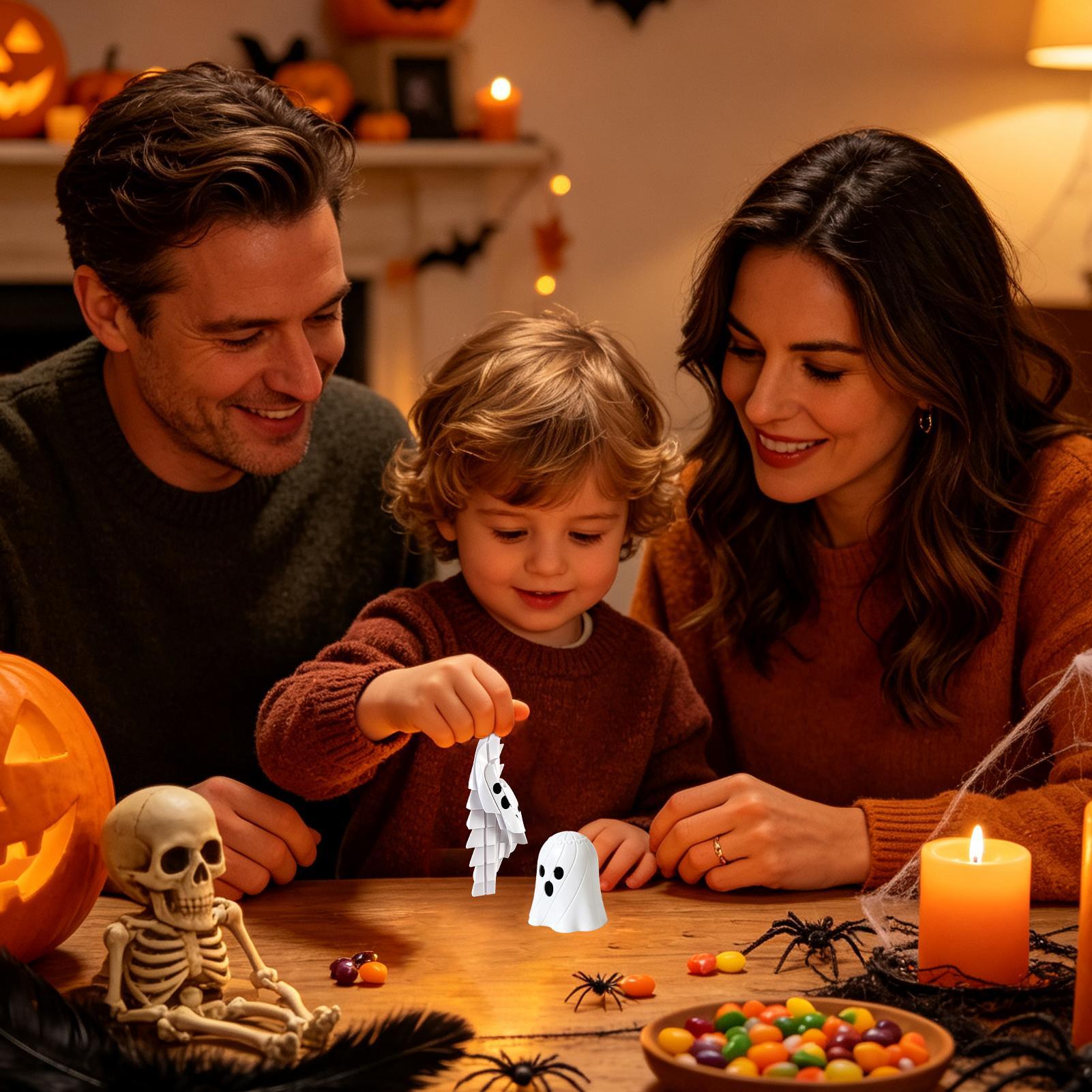 3D Printing Ghosting - ของเล่นคลายเครียดฮาโลวีน ของเล่นผ่อนคลายรูปผีเกลียวพิมพ์ 3 มิติ สำหรับเด็ก เหมาะสำหรับงานปาร์ตี้และใช้ในชีวิตประจำวัน