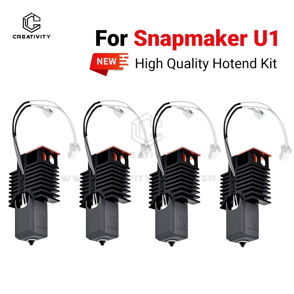 3D Printing Output - ชุดฮอตเอนด์ประกอบสำเร็จสำหรับ Snapmaker U1 ชุดบล็อกทำความร้อนเซรามิก ฮอตเอนด์ พร้อมปลั๊กเสียบใช้งานได้ทันที
