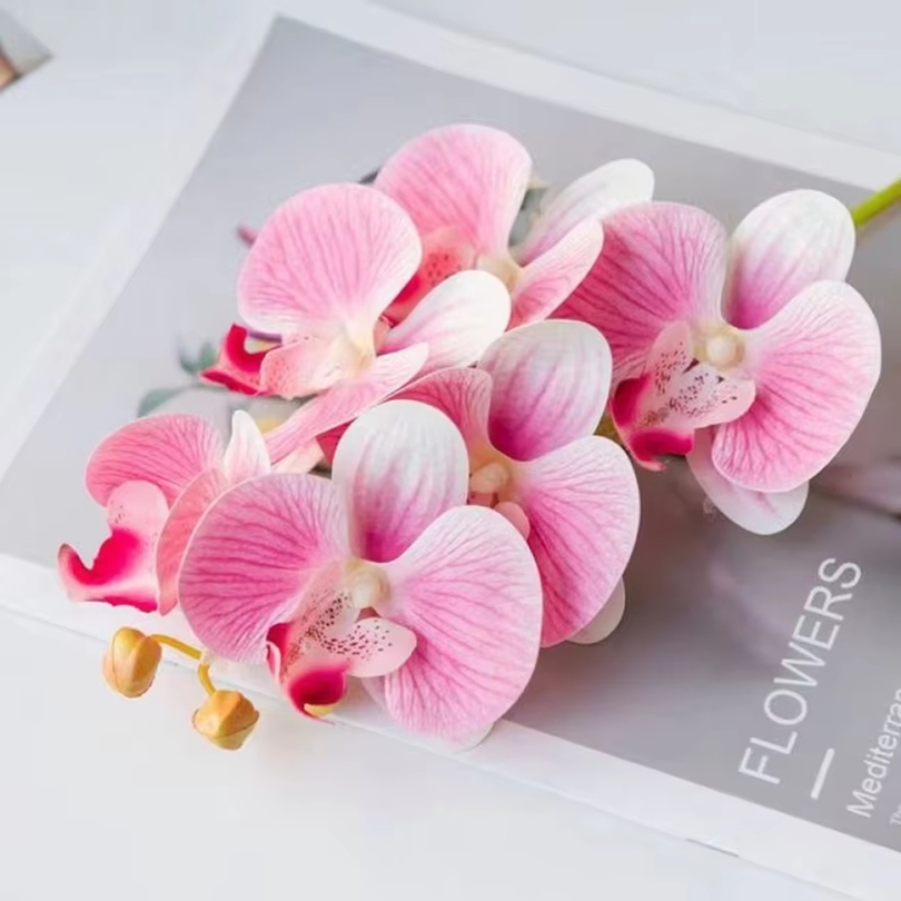 3D Printing Vase - 3D ประดิษฐ์ดอกไม้พลาสติก Butterfly Orchid บ้านแจกันตกแต่งงานแต่งงานสวนกลางแจ้งเจ้าสาวช่อดอกไม้ DIY