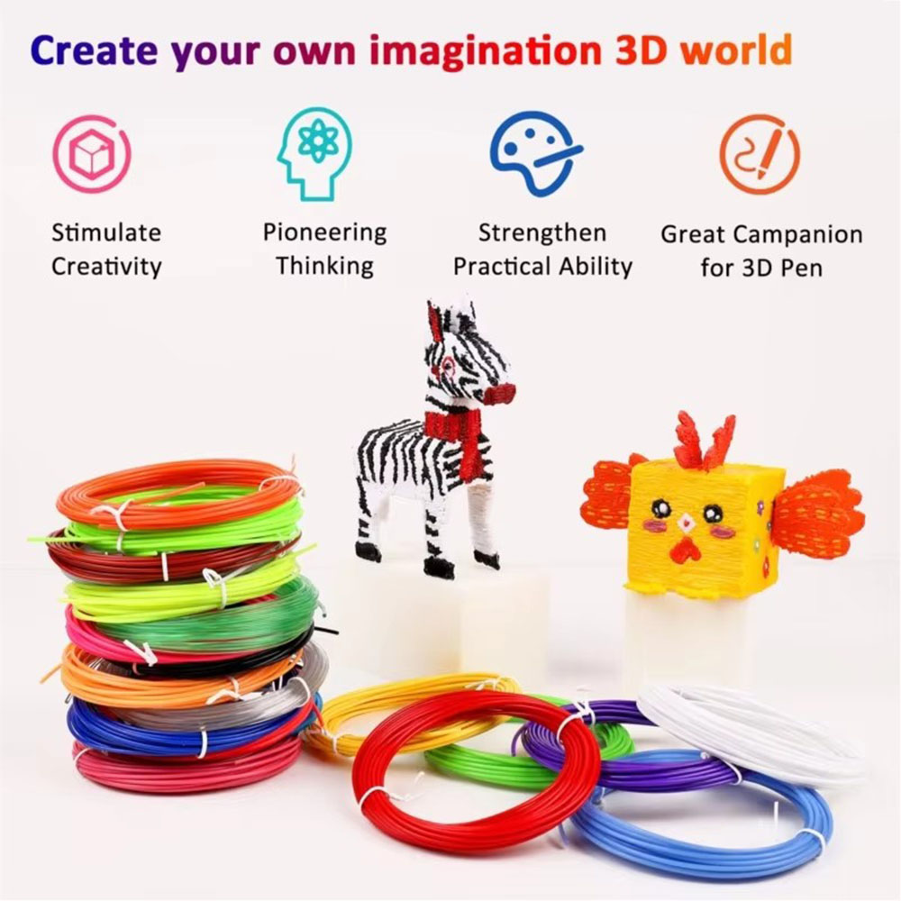 3D Printing Pen For Adults - สีสุ่ม 10/20/30 สี ไส้พลาสติก PLA/PCL สำหรับปากกาพิมพ์