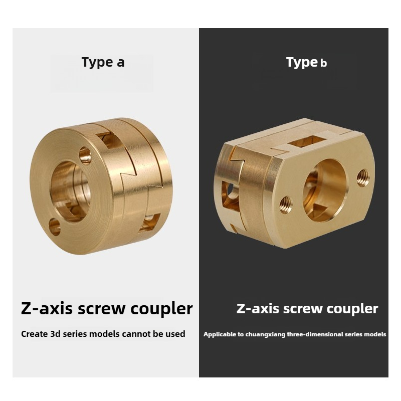 Z Axis Stabilizer 3D - 1/2/4 ชิ้น ตัวเชื่อมต่อแบบ Oldham สำหรับสกรูแกน Z