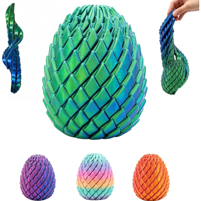 3D Printing Table - ของเล่นบีบคลายเครียดรูปไข่ 3 มิติ พิมพ์ด้วยเทคโนโลยี 3D ของเล่นเสริมสมาธิ