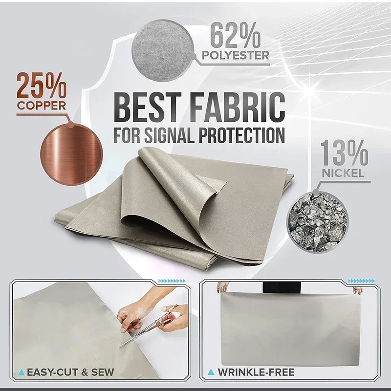 3D Printing On Fabric - ผ้าฟาราเดย์สําหรับการป้องกันความถี่สูง: บล็อกสัญญาณ WIFI 4G, 5G, ผ้าป้องกัน