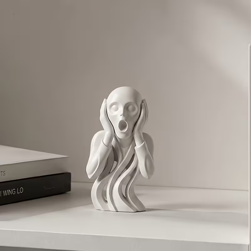 3D Printing Ghosting - ฟิกเกอร์ผีกรีดร้องพิมพ์ 3 มิติ ของตกแต่งฮาโลวีน/โกธิค ของสะสม ของตกแต่งบ้าน