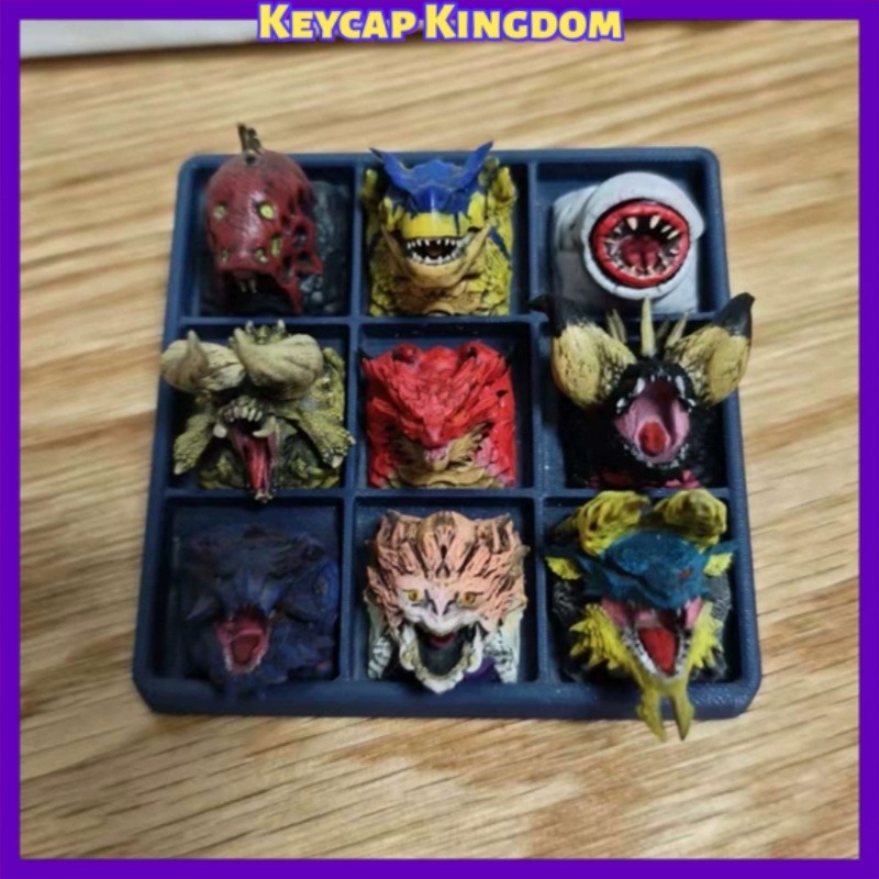 3D Printing Liquid - คีย์แคปเรซิ่นรูปมังกร Monster Hunter สำหรับคีย์บอร์ดแบบกลไก ปรับแต่งได้ตามต้องการ พิมพ์