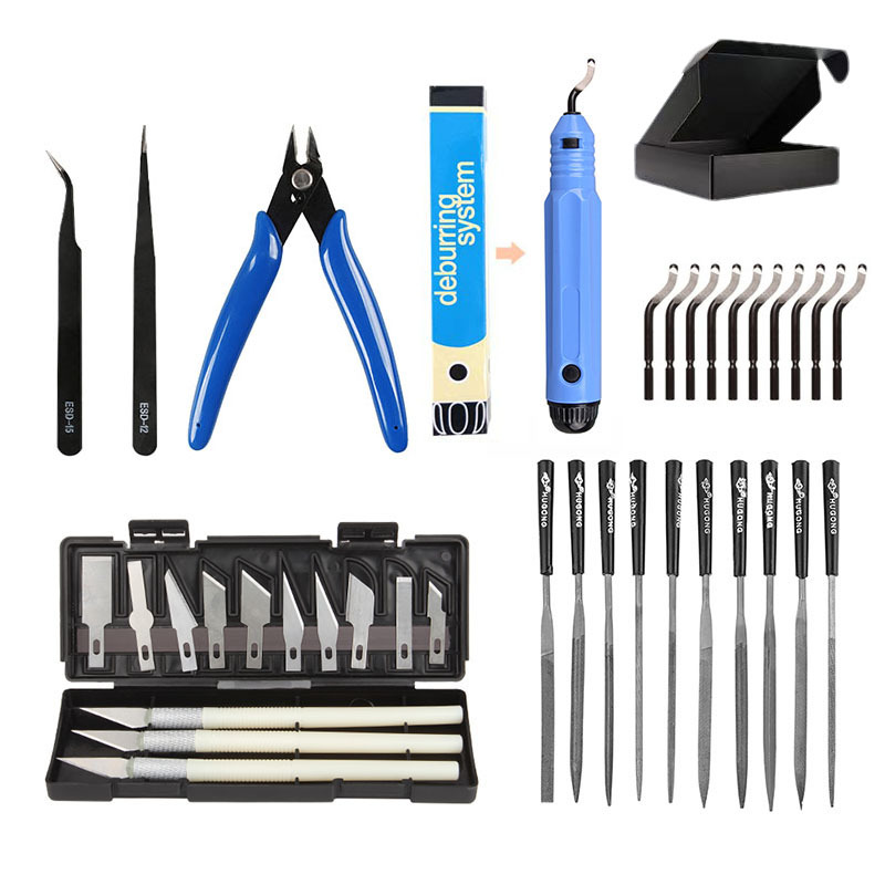 3D Print Removal Tool - 38 ชิ้น ชุดเครื่องมือขัดแต่งโมเดล 3D มีดแกะสลัก ชุดเครื่องมือแกะสลัก