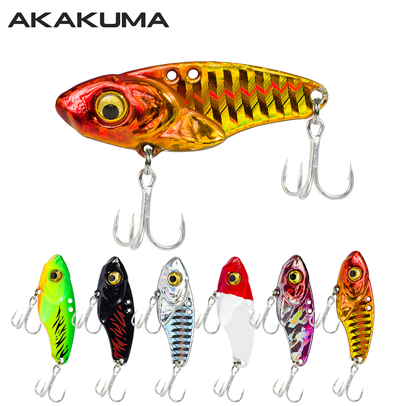 3D Printing Lure - เหยื่อตกปลาโลหะ VIB 6 ชิ้น น้ำหนัก 5