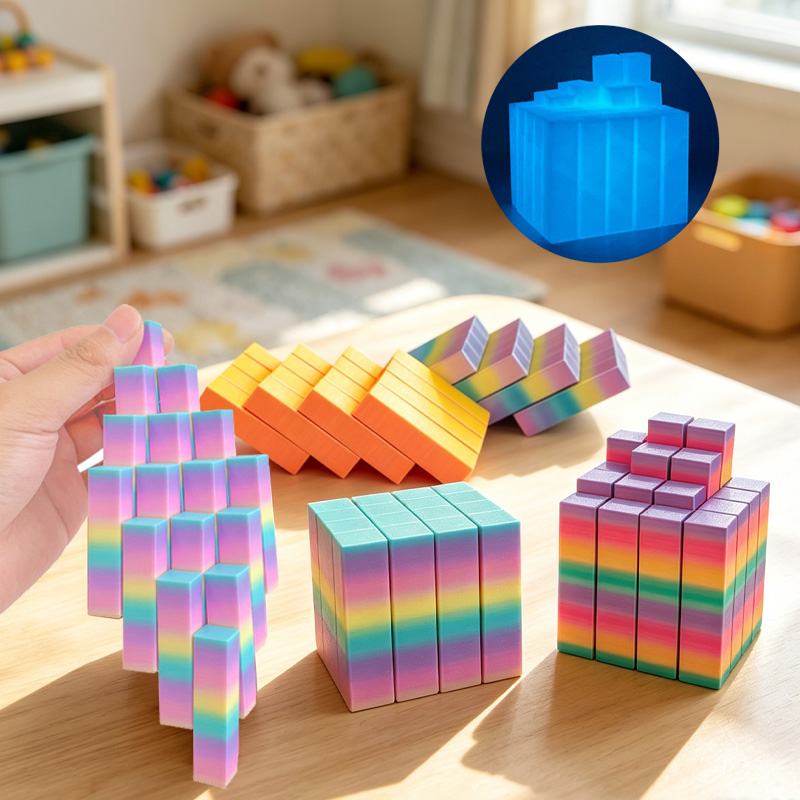 3D Printing Liquid - ลูกบาศก์ของเล่นคลายเครียดแบบยืดหดได้ พิมพ์ 3 มิติ รูปทรงเหลี่ยมไหลได้ บรรเทาความวิตกกังวล