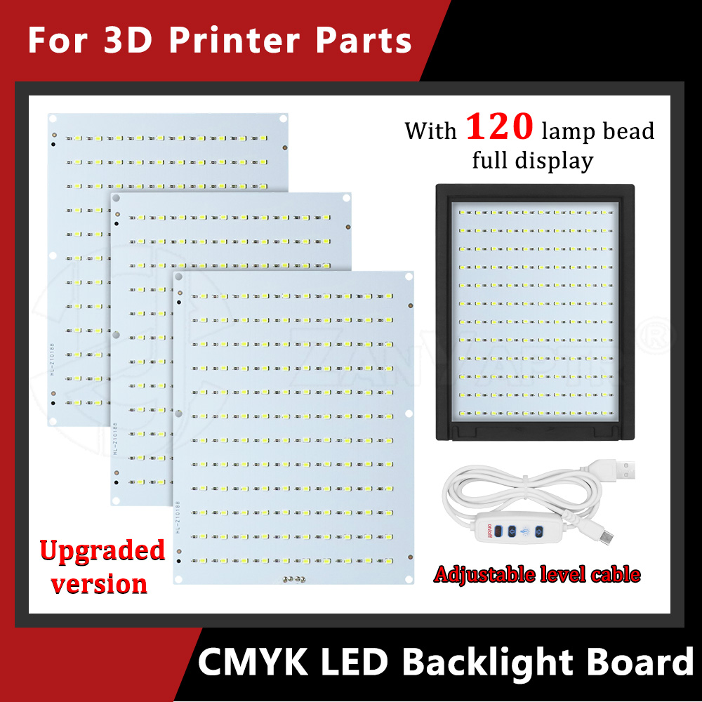 3D Printing Workshop - แผงไฟ LED ลิโธเฟน CMYK รุ่นอัปเกรดใหม่ สำหรับอุปกรณ์เสริมเครื่องพิมพ์