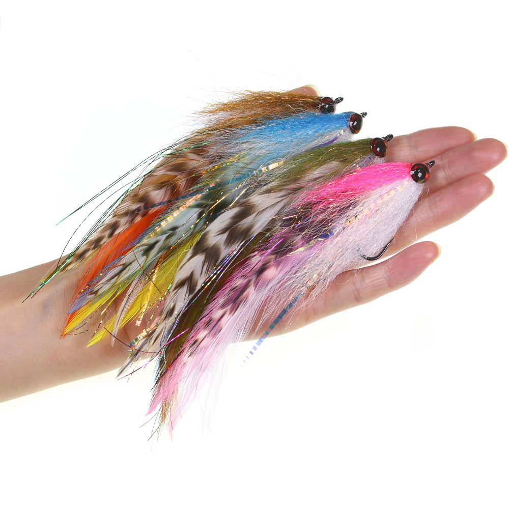 3D Printing Lure - เหยื่อตกปลาแบบสตรีมเมอร์ขนาดใหญ่ 2/0 5.91 นิ้ว 1/4 ชิ้น