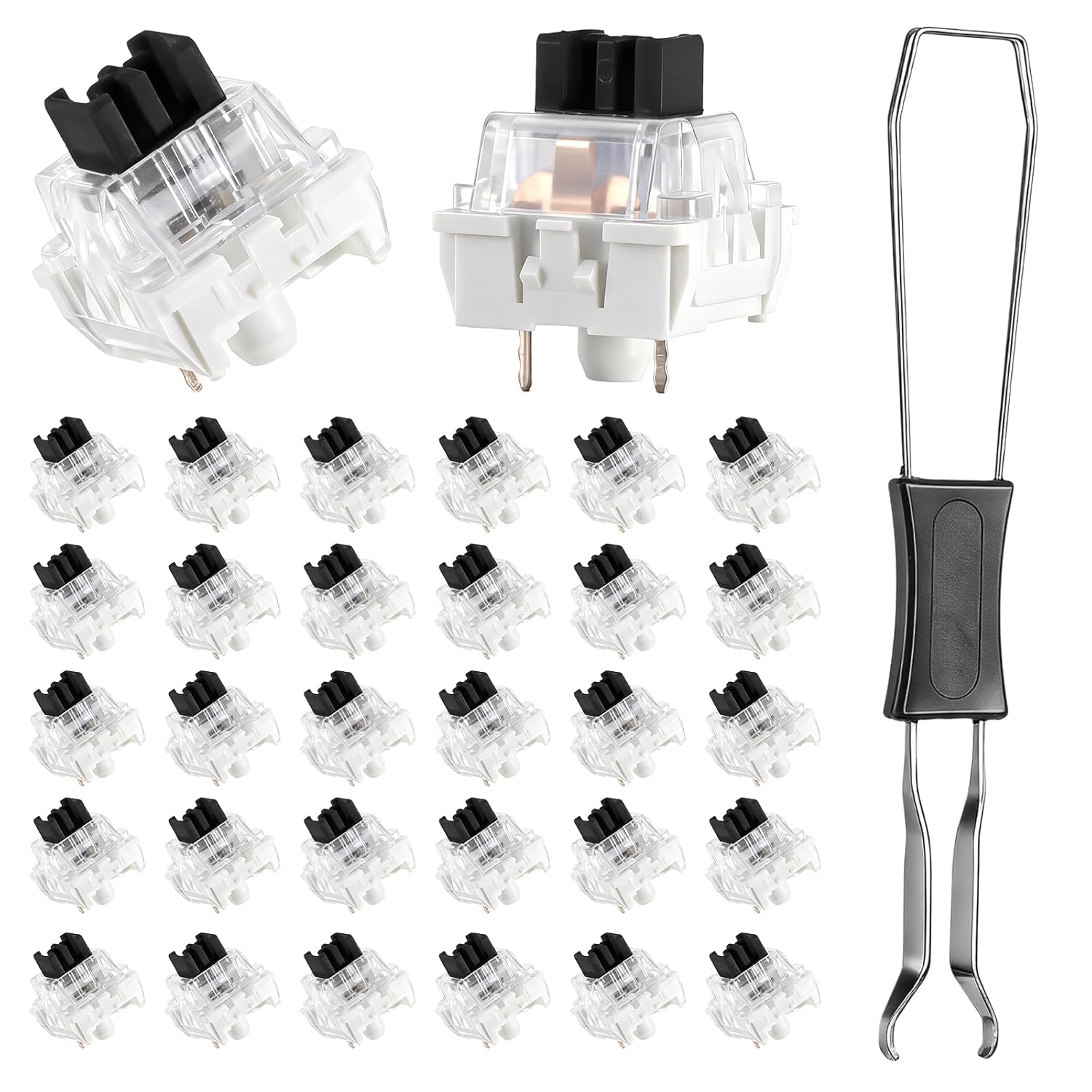3D Print Removal Tool - สวิตช์คีย์บอร์ดแบบกลไก 50 ชิ้น 3 PIN สำหรับงานพิมพ์