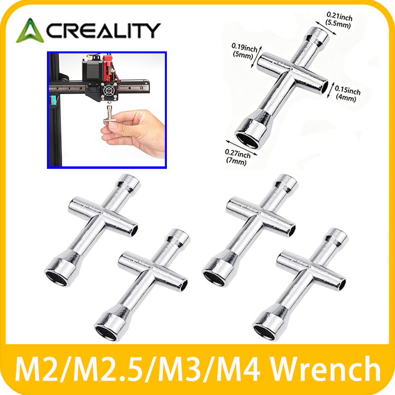 Creality Printer Ender 3 - ประแจหกเหลี่ยมไขว้ 4 in 1 สำหรับเครื่องพิมพ์ 3