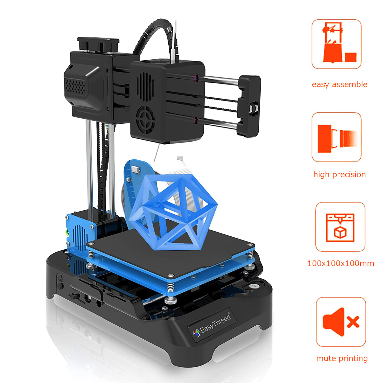 3D Printing Output - เครื่องพิมพ์สามมิติ Easythreed รุ่น K9 ใช้งานง่าย พิมพ์ด้วยคลิกเดียว