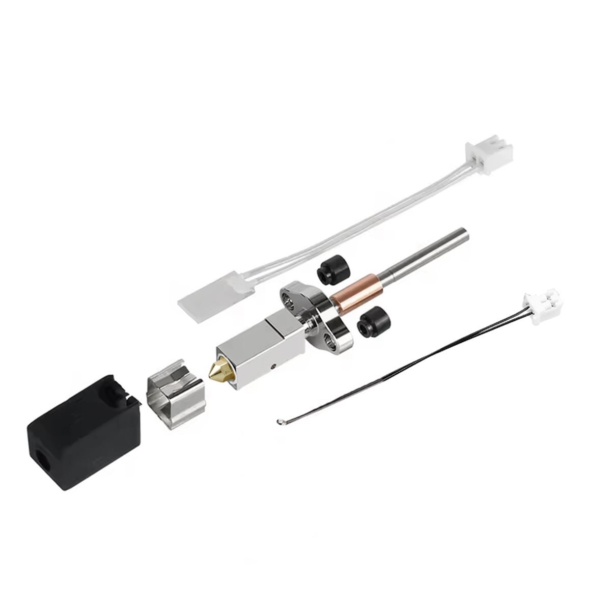 3D Printer Hotend Kit - ชุดอัพเกรดฮอตเอนด์สำหรับ K1C หัวฉีดเปลี่ยนได้ ทองเหลือง 0.4 มม.
