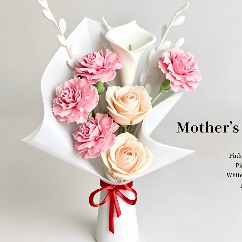 3D Printing Vase - แจกันเซรามิกสีขาวสไตล์มินิมอล พิมพ์ลาย 3 มิติ สำหรับใส่ดอกไม้แห้ง ตกแต่งบ้านสไตล์โมเดิร์น