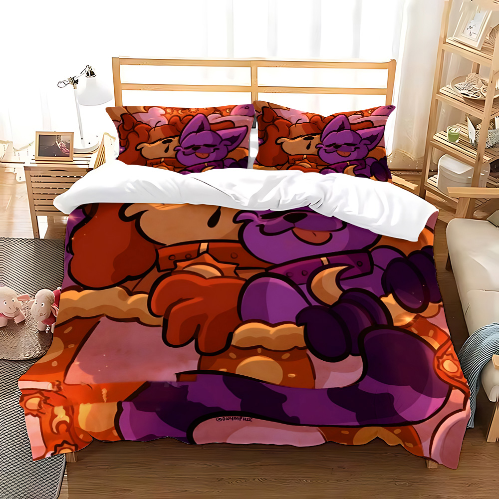 3D Printing Quilting - 3d พิมพ์เกม CatNap X DogDay ชุดเครื่องนอนผ้านวมคลุมเตียงผ้านวมคลุมหมอน