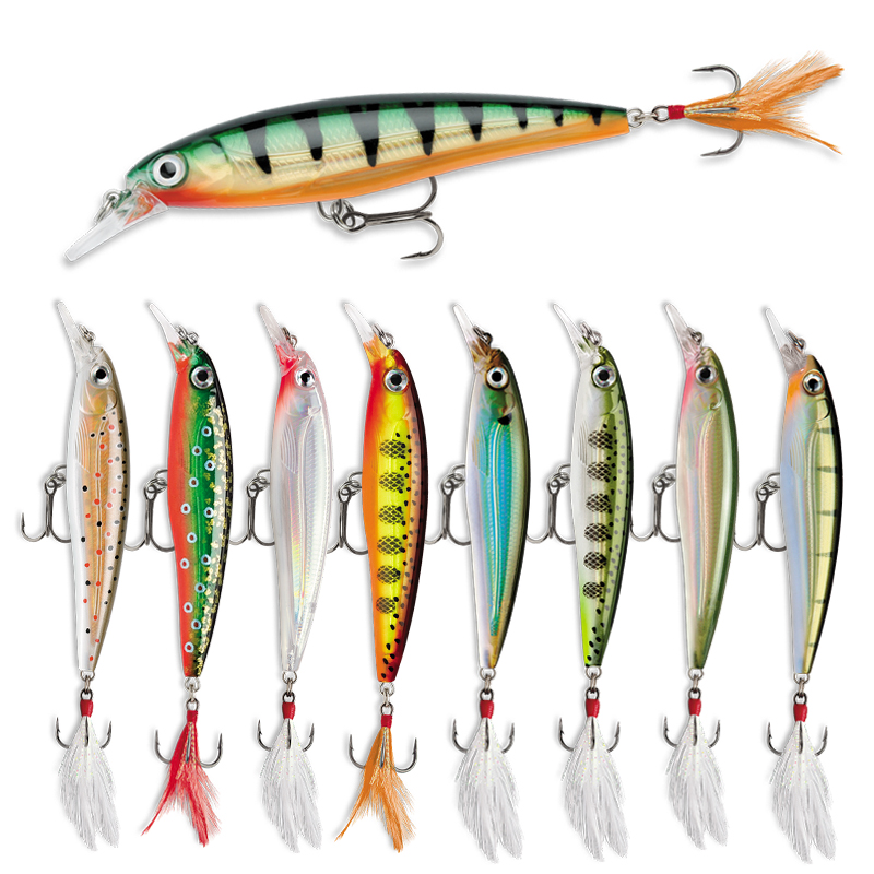 3D Printing Lure - เหยื่อตกปลาขนาด70มม. 7.2กรัมเหยื่อปลอมสำหรับปลาเทราท์น้ำจืดเหยื่อปลอมแบบแข็งปลาคาร์พ3D เหยื่อว่ายน้ำ