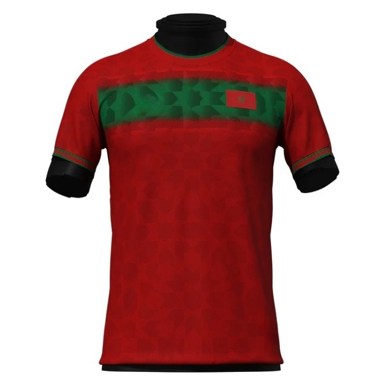 3D Printing Solo - เสื้อยืดพิมพ์ลาย 3 มิติ ขนาดใหญ่ ดีไซน์สำหรับใช้งานเดี่ยว แนวคิดสร้างสรรค์สำหรับงานฟุตบอลโมร็อกโกปี
