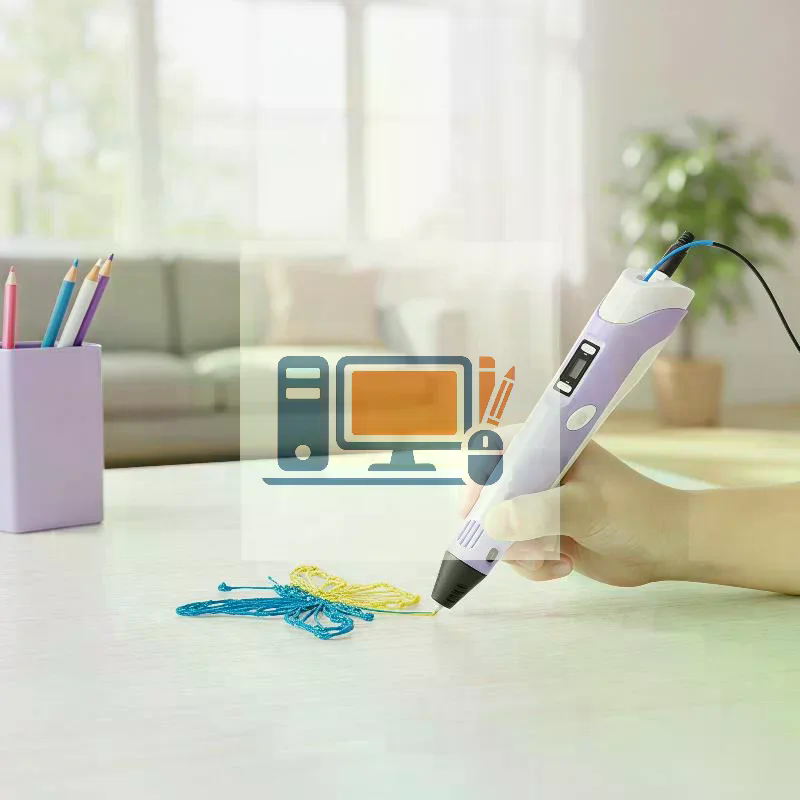 3D Printing Pen For Adults - ปากกาพิมพ์ 3 มิติ ปากกาอัจฉริยะ สำหรับทำกราฟฟิตี งานศิลปะ