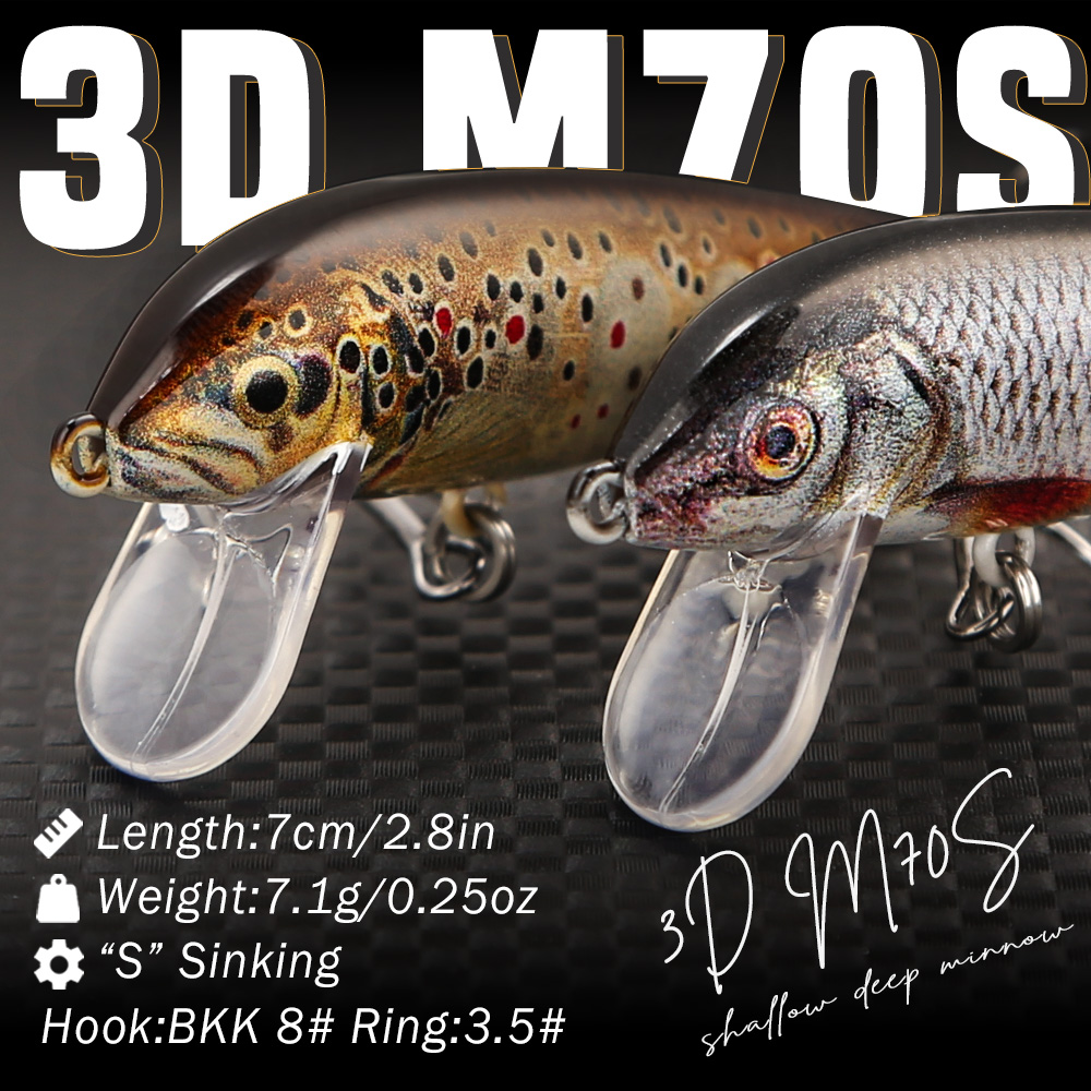 เหยื่อตกปลา B&U แบบจมน้ำ รูปทร - 3D Printing Lure บทวิจารณ์และราคา