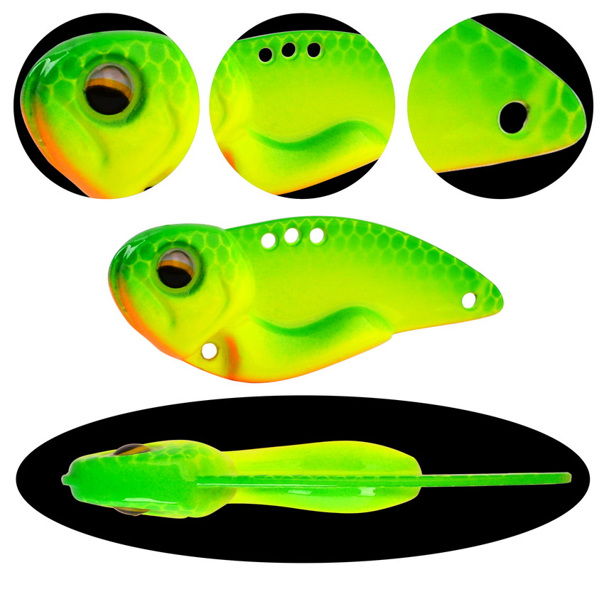 6pcs โลหะ VIB เหยื่อตกปลา 7.3g - 3D Printing Lure บทวิจารณ์และราคา