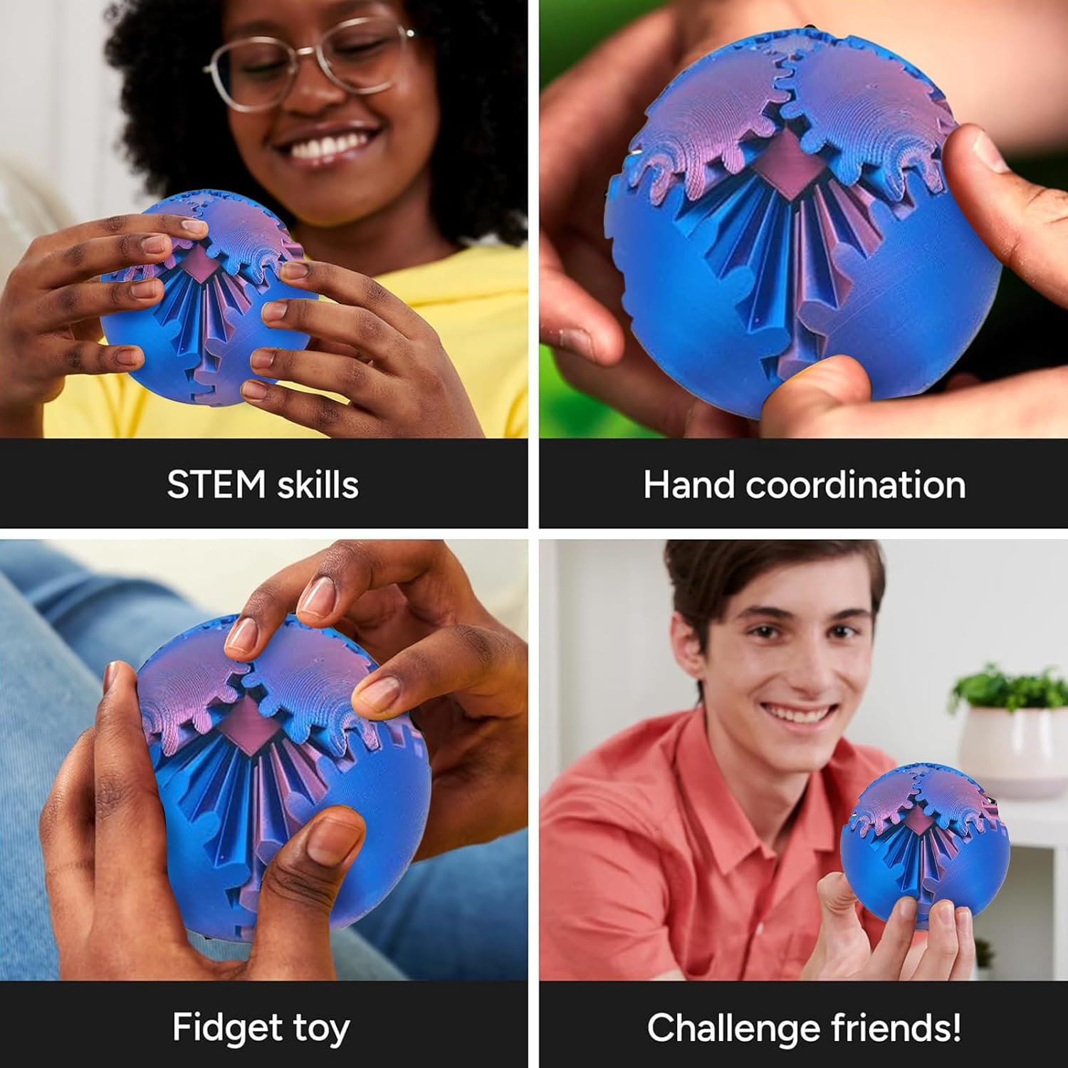 Gear Ball 3D พิมพ์ Fidget ของเ - 3D Printing Table บทวิจารณ์และราคา