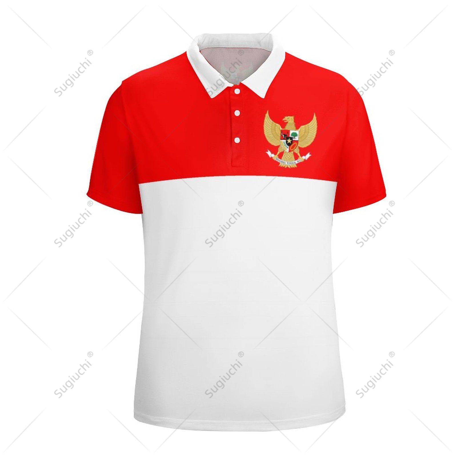เสื้อโปโลยูนิเซ็กซ์ ลายธงชาติอ - 3D Printing Indonesia บทวิจารณ์และราคา