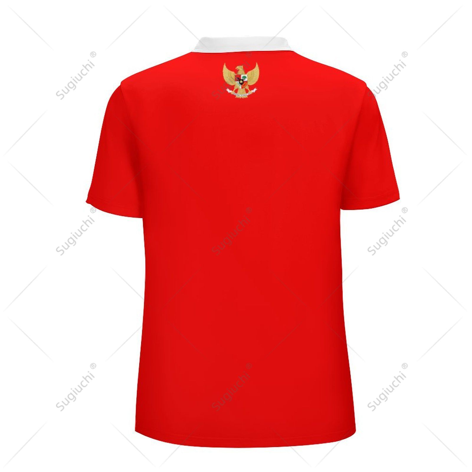 เสื้อโปโลยูนิเซ็กซ์ ลายธงชาติอ - 3D Printing Indonesia บทวิจารณ์และราคา