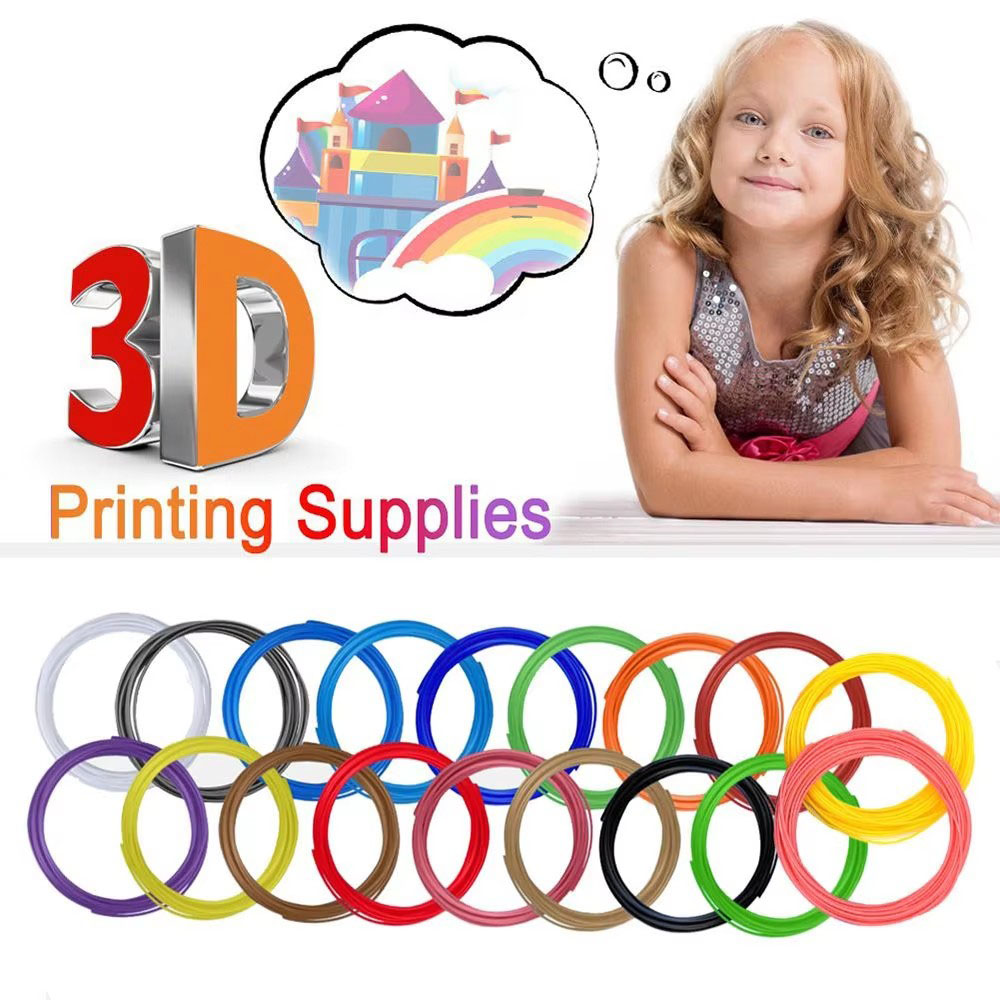 สีสุ่ม 10/20/30 สี ไส้พลาสติก  - 3D Printing Pen For Adults บทวิจารณ์และราคา