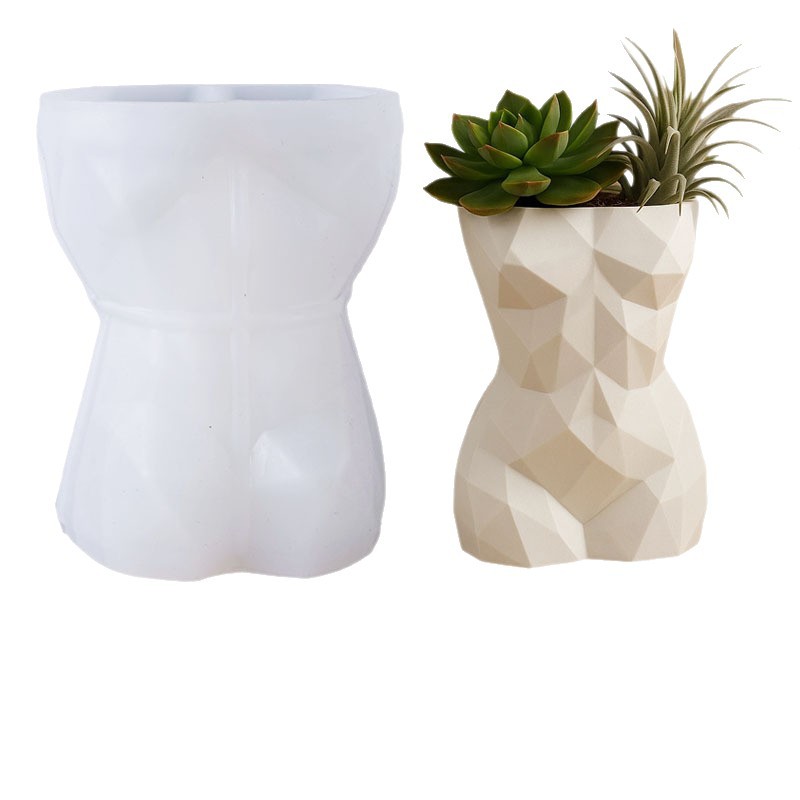 แม่พิมพ์ซิลิโคนรูปทรงเรขาคณิต  - 3D Printing Vase บทวิจารณ์และราคา
