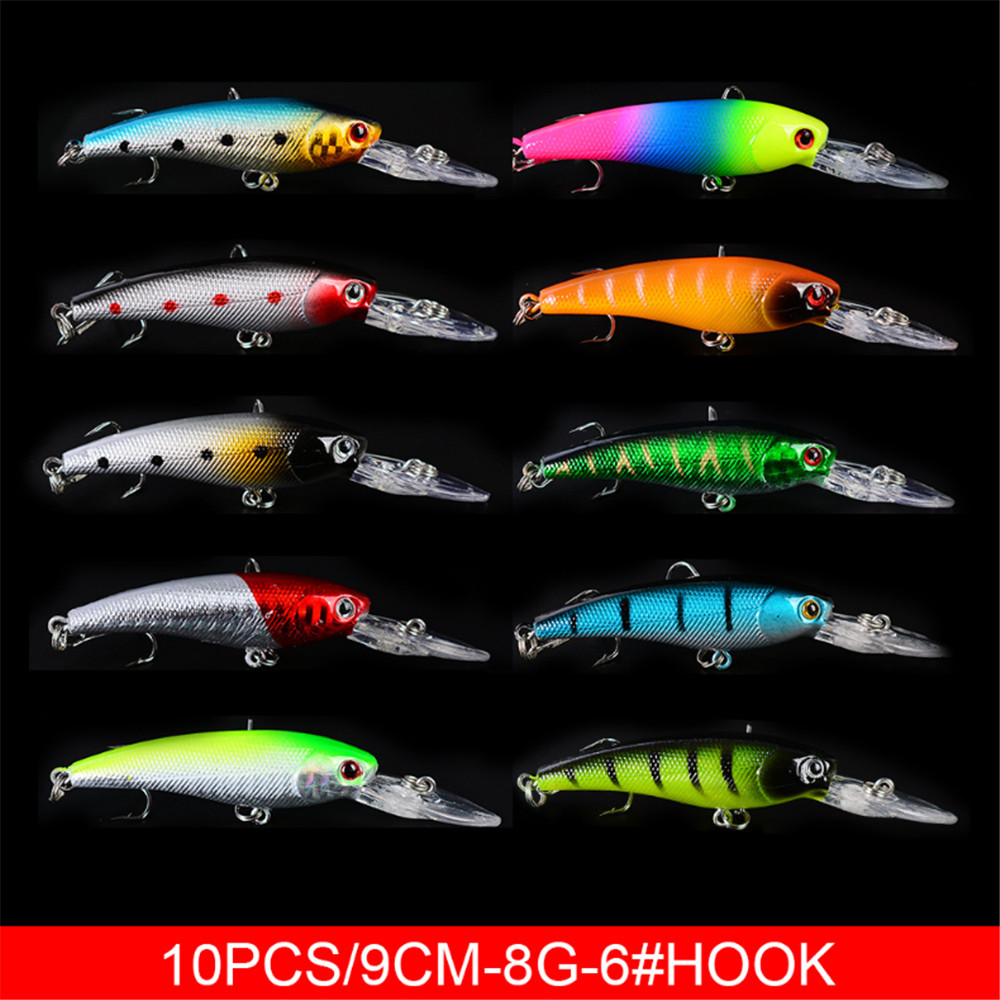 20ชิ้น/ล็อตMinnowตกปลาเหยื่อเบ - 3D Printing Lure บทวิจารณ์และราคา