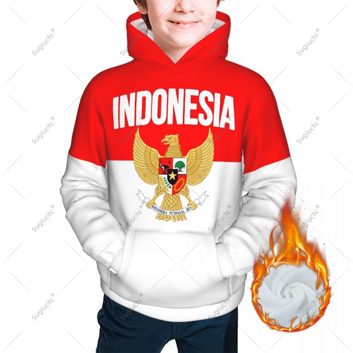 เสื้อฮู้ด 3D สำหรับเด็กผู้ชายแ - 3D Printing Indonesia บทวิจารณ์และราคา