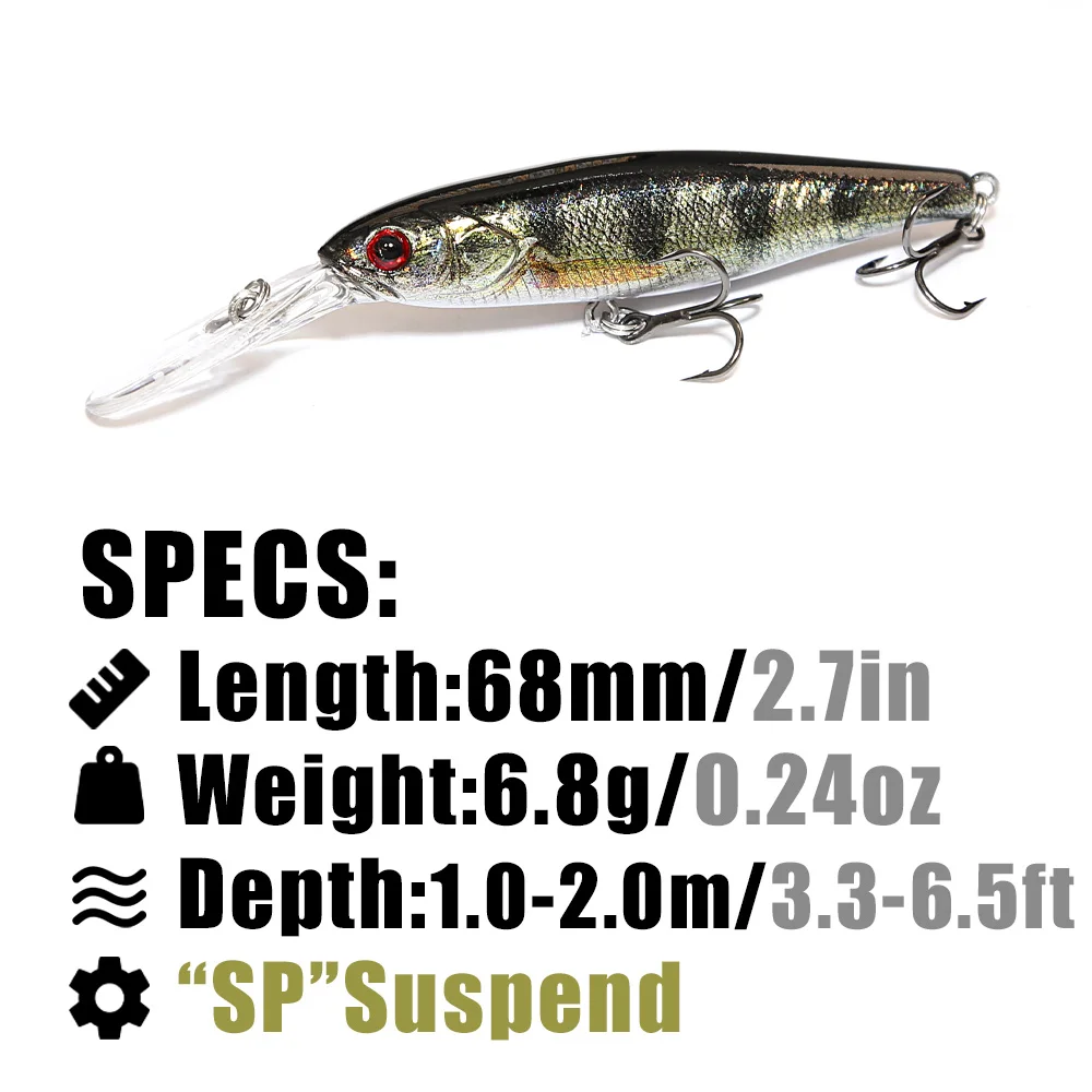 B & U 68 มม.3D การพิมพ์ Shad ร - 3D Printing Lure บทวิจารณ์และราคา