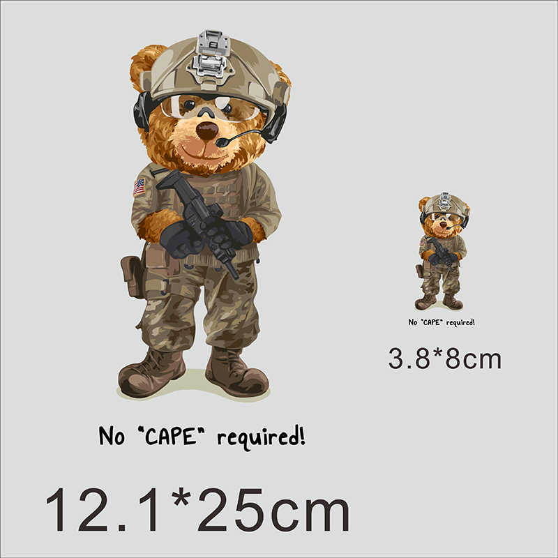 สติกเกอร์การ์ตูนหมีเทรนด์สติกเ - 3D Printing On Fabric บทวิจารณ์และราคา