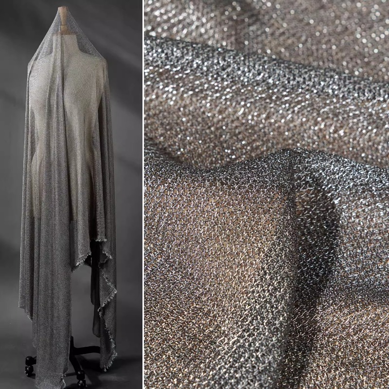 ผ้าไหมพรมสีเทาอ่อนเมทัลลิก ยืด - 3D Printing On Fabric บทวิจารณ์และราคา