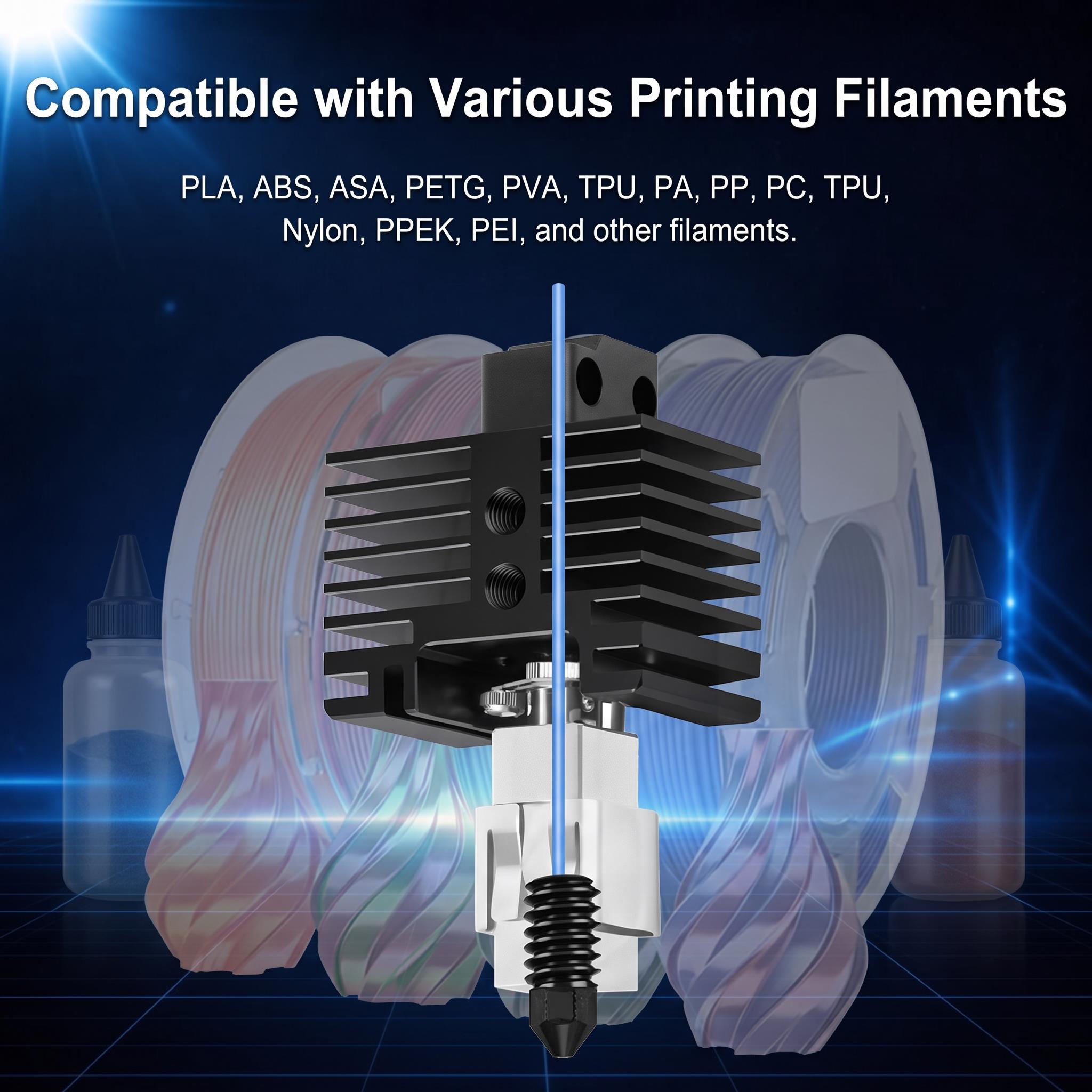 หัวฉีดทองเหลืองแข็งสำหรับเครื่ - 3D Printer Hotend Kit บทวิจารณ์และราคา