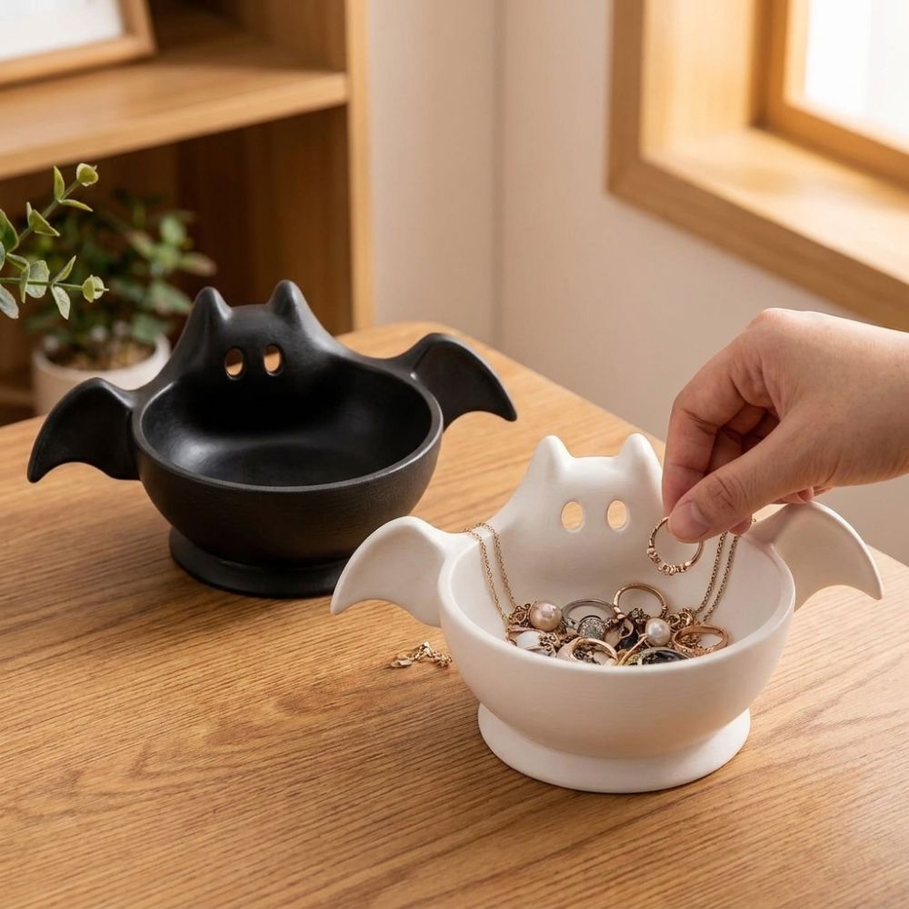 ชามเก็บของรูปค้างคาวฮาโลวีนพิม - 3D Printing Ghosting บทวิจารณ์และราคา