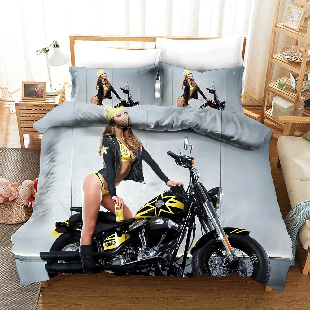 สาวเซ็กซี่ Motocross ผ้านวม Ex - 3D Printing Quilting บทวิจารณ์และราคา