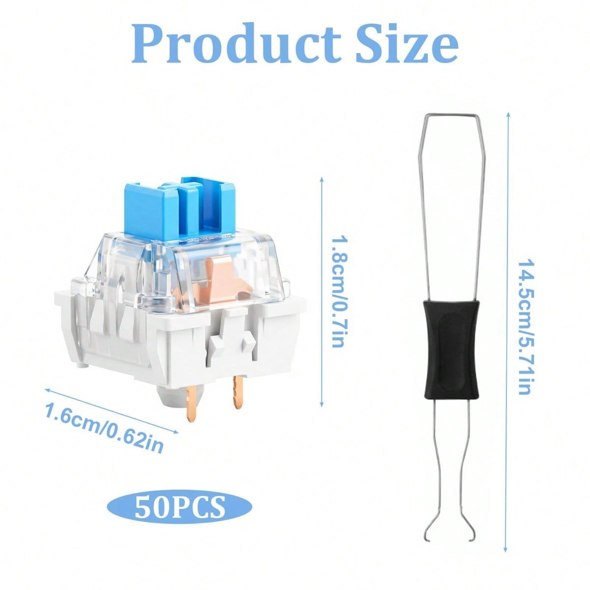 สวิตช์คีย์บอร์ดแบบกลไก 50 ชิ้น - 3D Print Removal Tool บทวิจารณ์และราคา