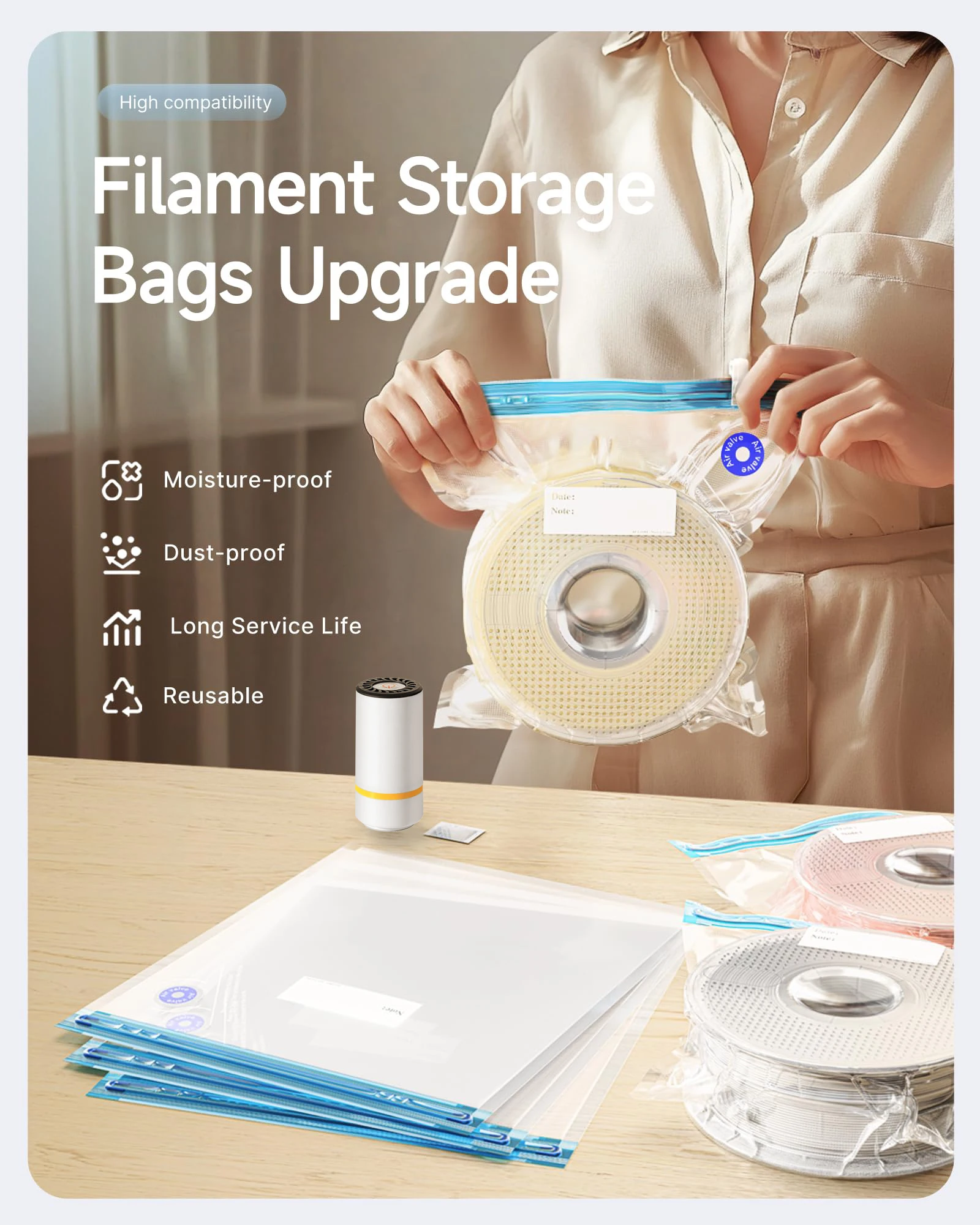 ถุงสูญญากาศใยเครื่องพิมพ์ 3D พ - 3D Printing Website บทวิจารณ์และราคา
