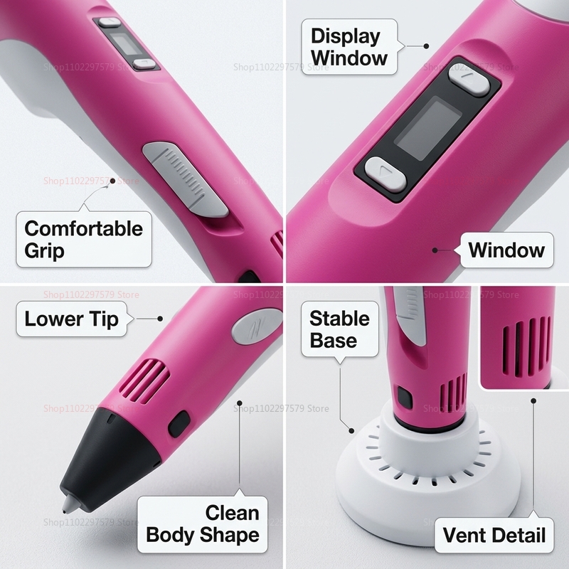 ปากกาพิมพ์ 3 มิติ พร้อมไส้พลาส - 3D Printing Pen For Adults บทวิจารณ์และราคา