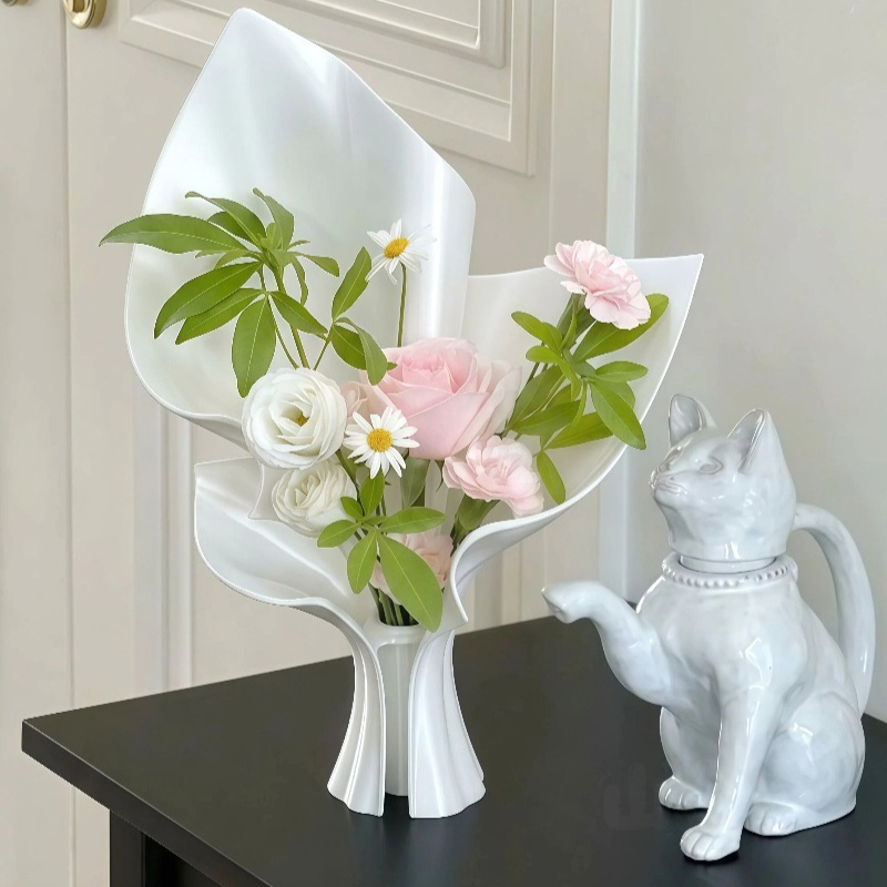 แจกันเซรามิกสีขาวสไตล์มินิมอล  - 3D Printing Vase บทวิจารณ์และราคา