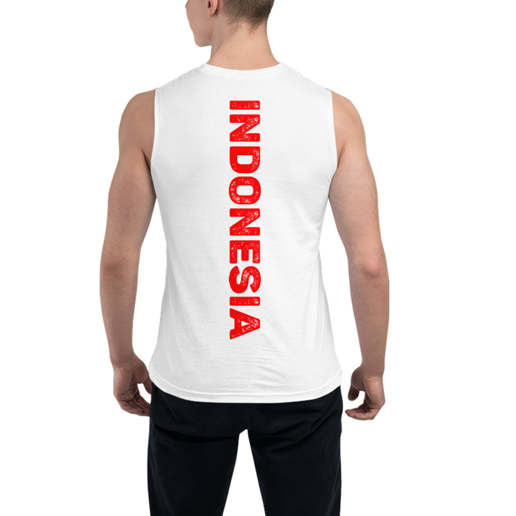 เสื้อยืดแขนกุดธงชาติอินโดนีเซี - 3D Printing Indonesia บทวิจารณ์และราคา
