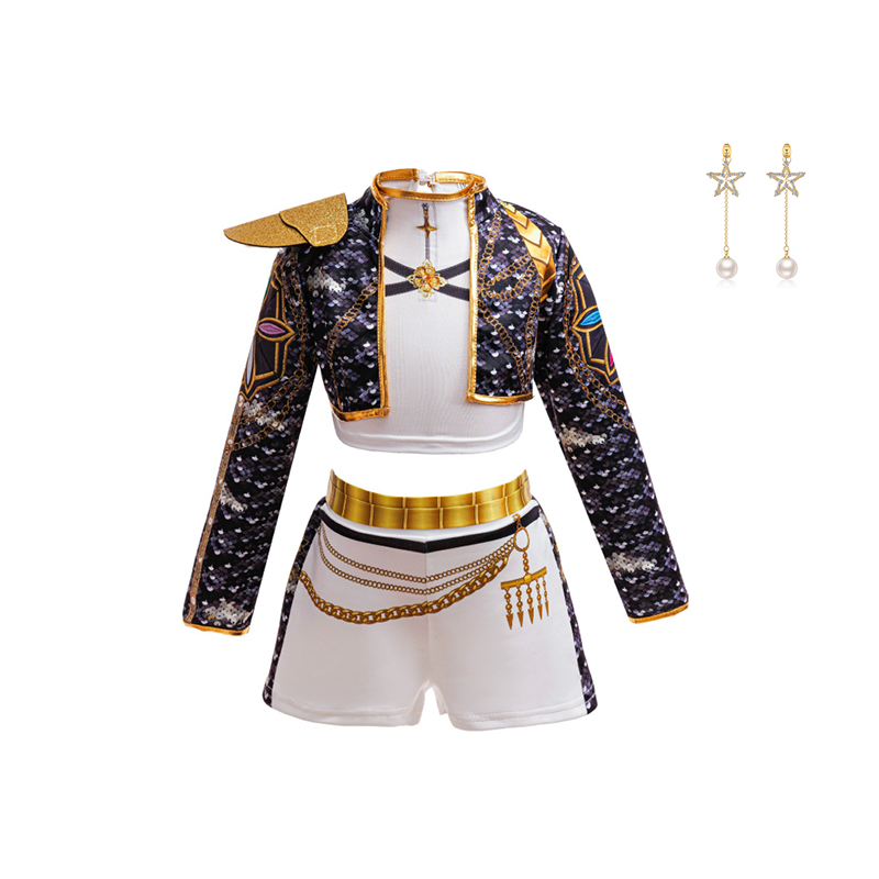 ชุดเสื้อแจ็คเก็ตครอปพิมพ์ลาย 3 - 3D Printing Gold บทวิจารณ์และราคา