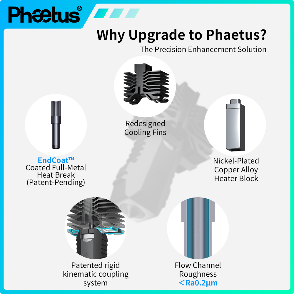 หัวพิมพ์ Phaetus สำหรับเครื่อง - 3D Printer Hotend Kit บทวิจารณ์และราคา