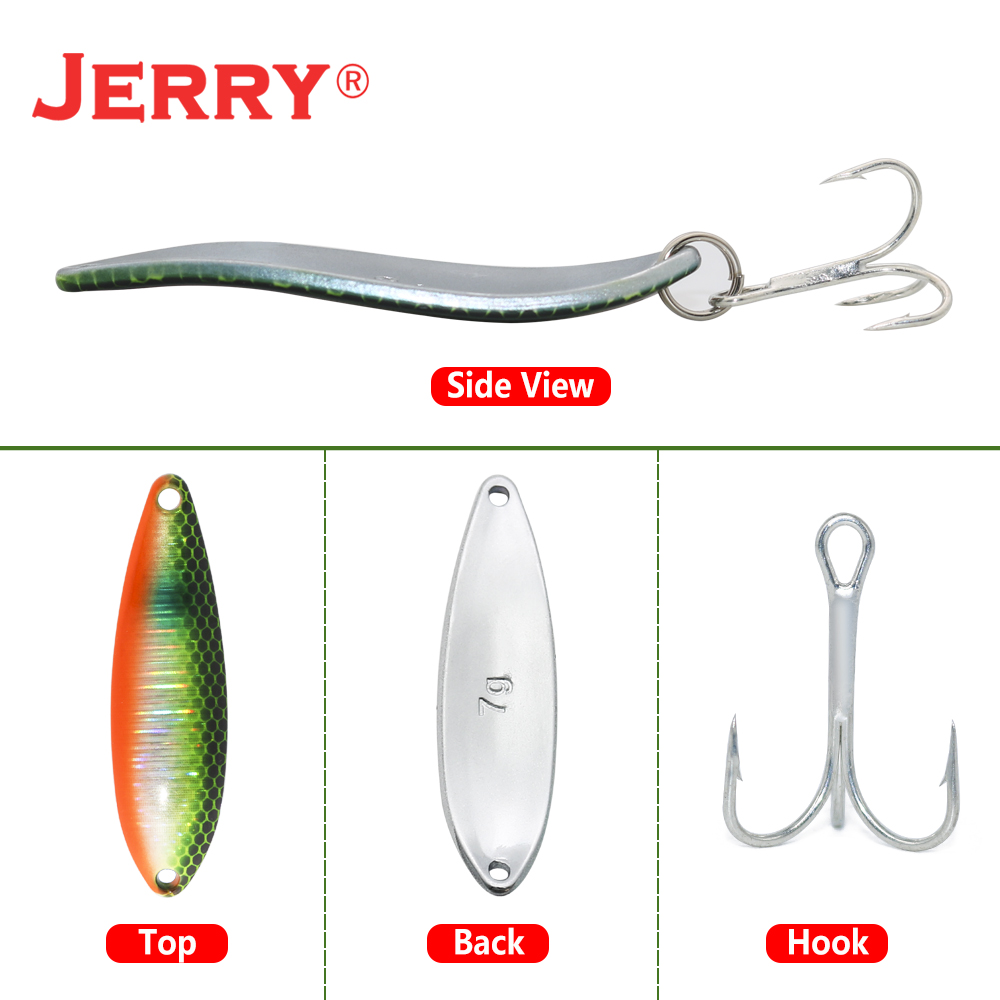 Jerry JDประดิษฐ์ช้อน7G 10Gโลหะ - 3D Printing Lure บทวิจารณ์และราคา