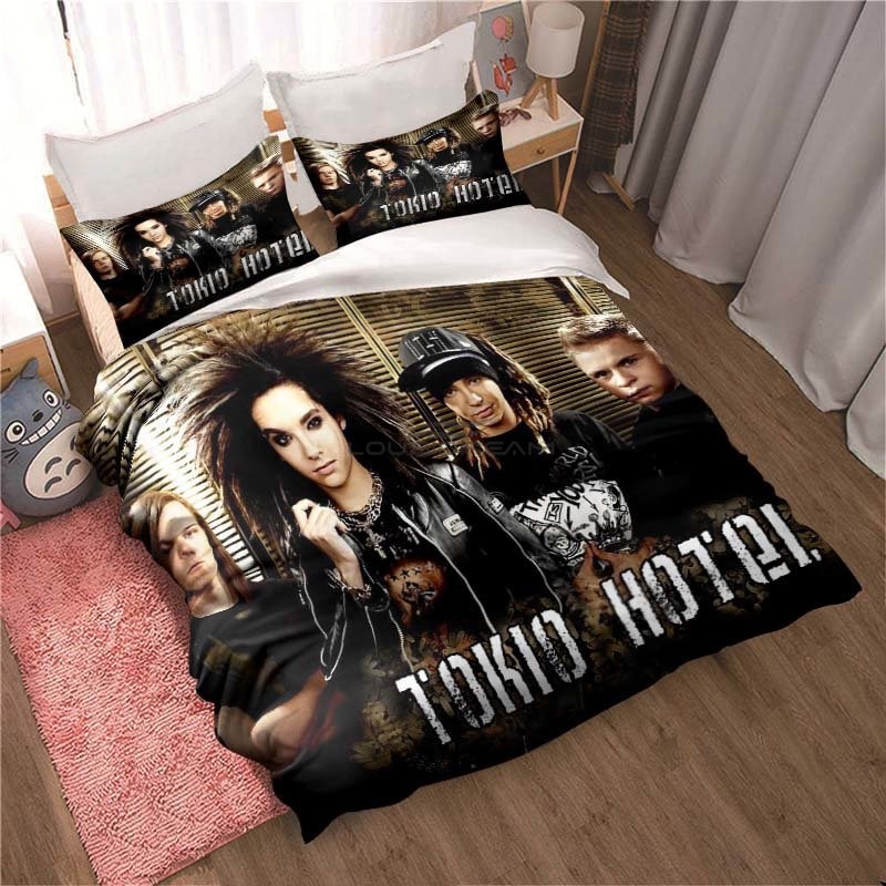 ใหม่ Tokio Hotel ชุดเครื่องนอน - 3D Printing Quilting บทวิจารณ์และราคา