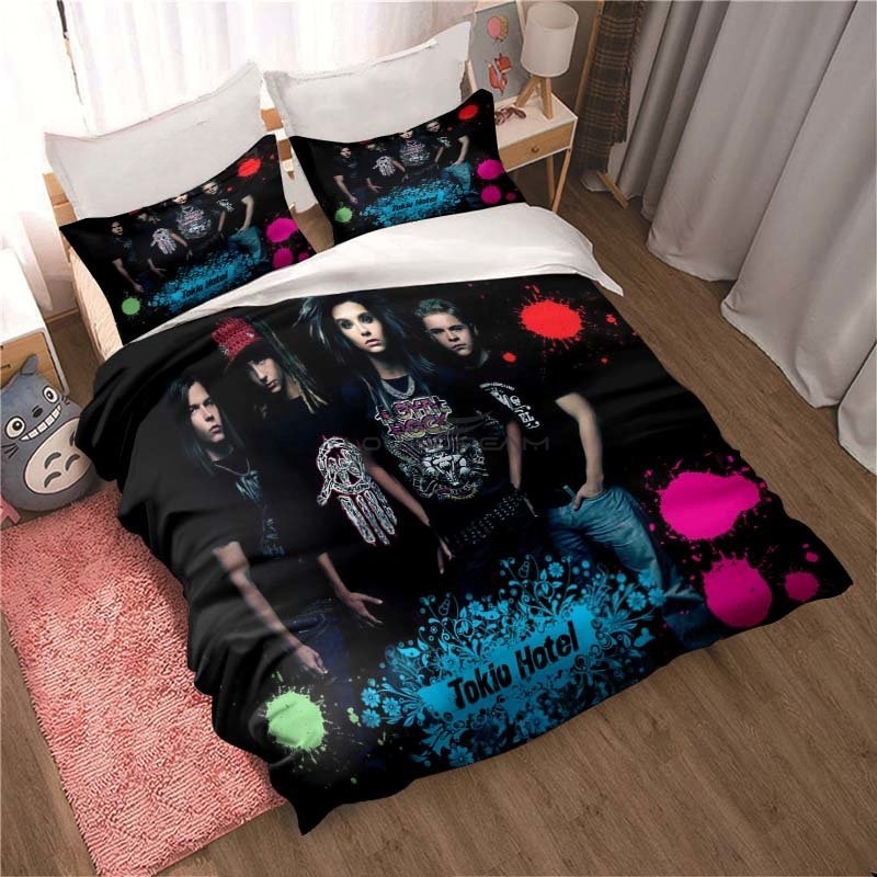 ใหม่ Tokio Hotel ชุดเครื่องนอน - 3D Printing Quilting บทวิจารณ์และราคา
