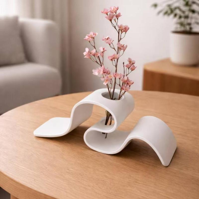 แจกันพิมพ์ 3 มิติ ทรงโค้ง สไตล - 3D Printing Vase บทวิจารณ์และราคา