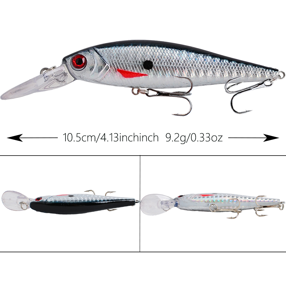 เหยื่อตกปลา 8 ชิ้น ขนาด 10 ซม. - 3D Printing Lure บทวิจารณ์และราคา